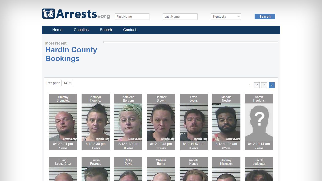 Hardin County Arrests and Inmate Search